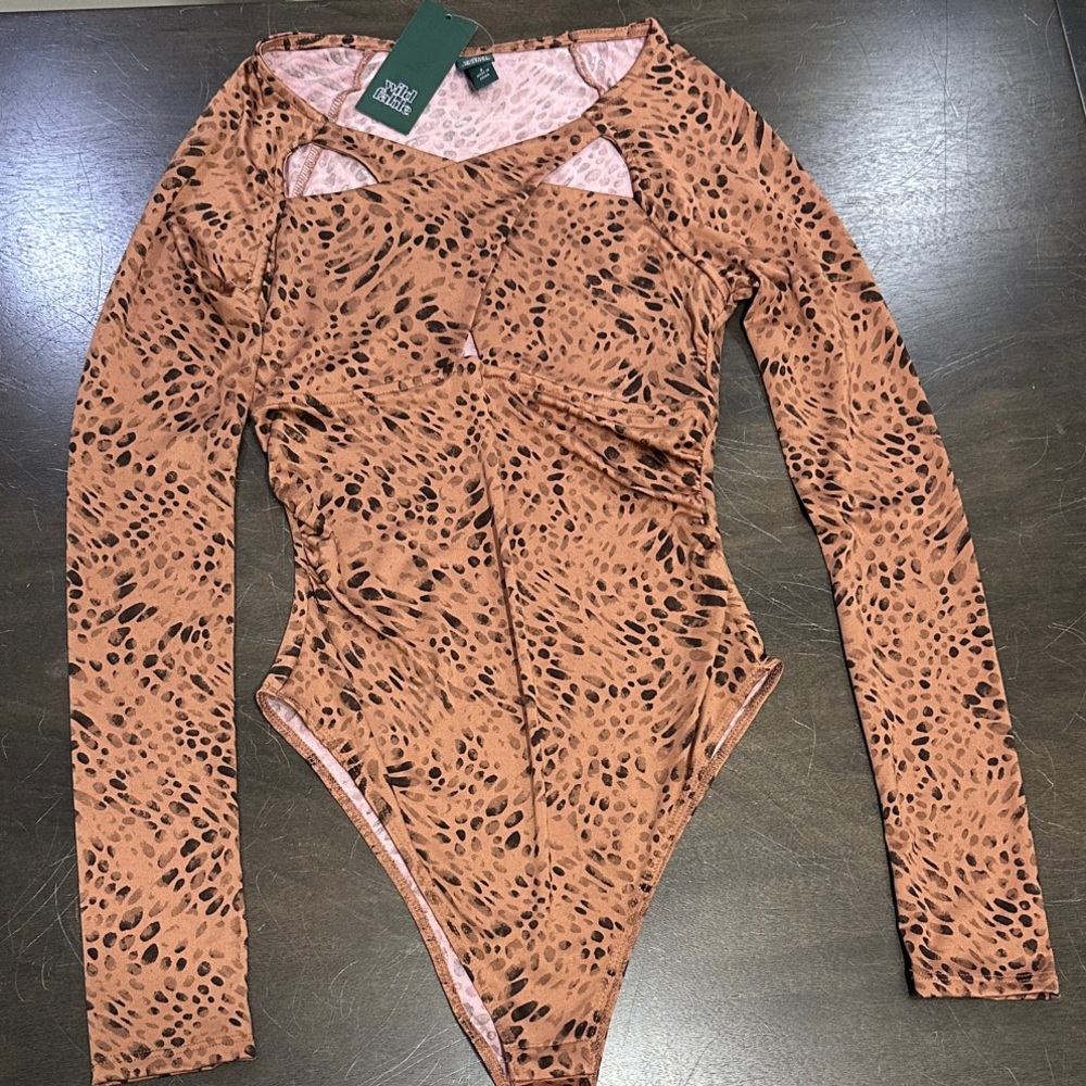 Leopard Print Long One Piece